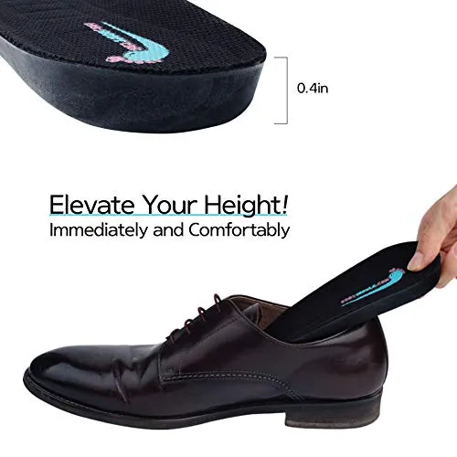 0.4 Inch Elevator Shoes Increase Insoles – Shoe Lift Inserts (US Women's Size 5.5-9.5)