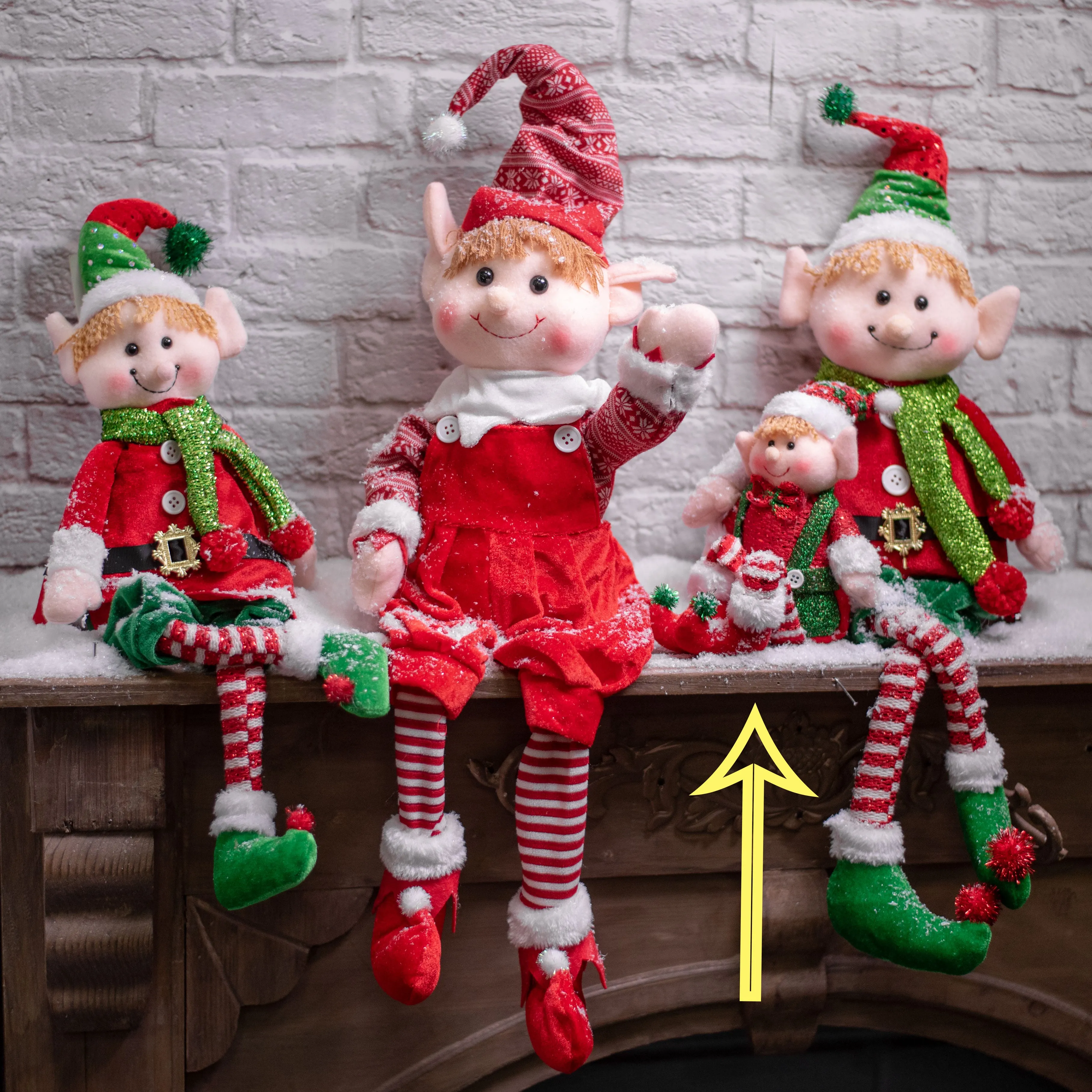 15" Sitting Elf Boy