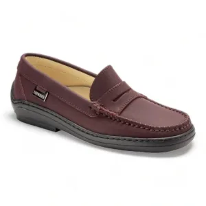 2512 - Bordo Sahara Leather Soft Loafer for Girl by London Kids