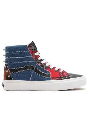 (2Qg9Gb) Tartan Daze Sk8 Hi Shoes   Multi