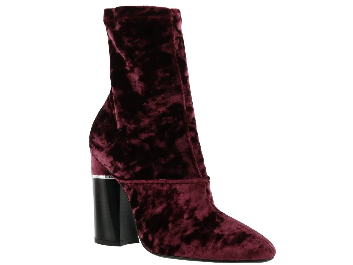 3.1 Phillip Lim Velvet Kyoto Ankle Boots