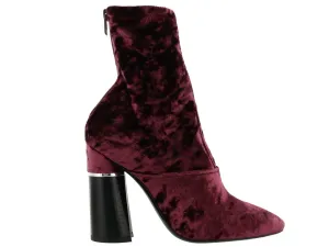 3.1 Phillip Lim Velvet Kyoto Ankle Boots