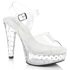 5" Heel 1 3/4" Platform Rhinestone Sandal (MARTINI-508SDT)