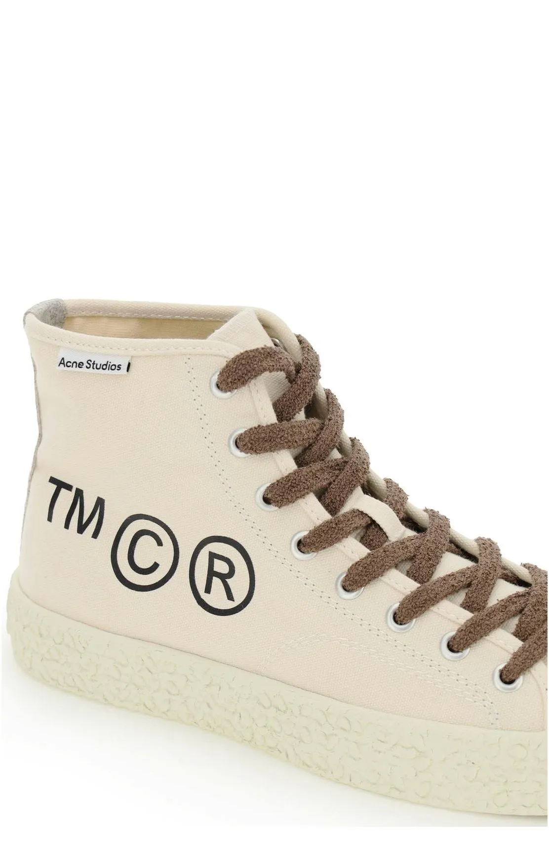 Acne Studios Lace-Up High-Top Sneakers