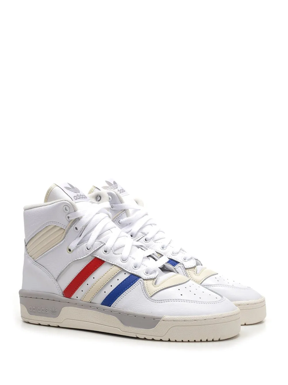 Adidas Rivalry Striped High-Top Sneakers