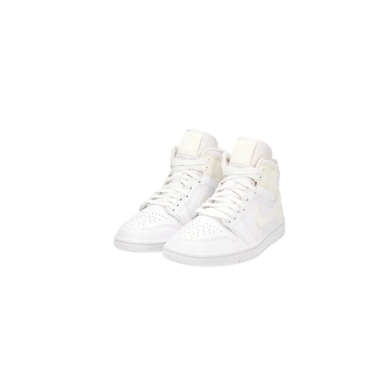 Air Jordan 1 Sneakers Leather White Colour For Kids