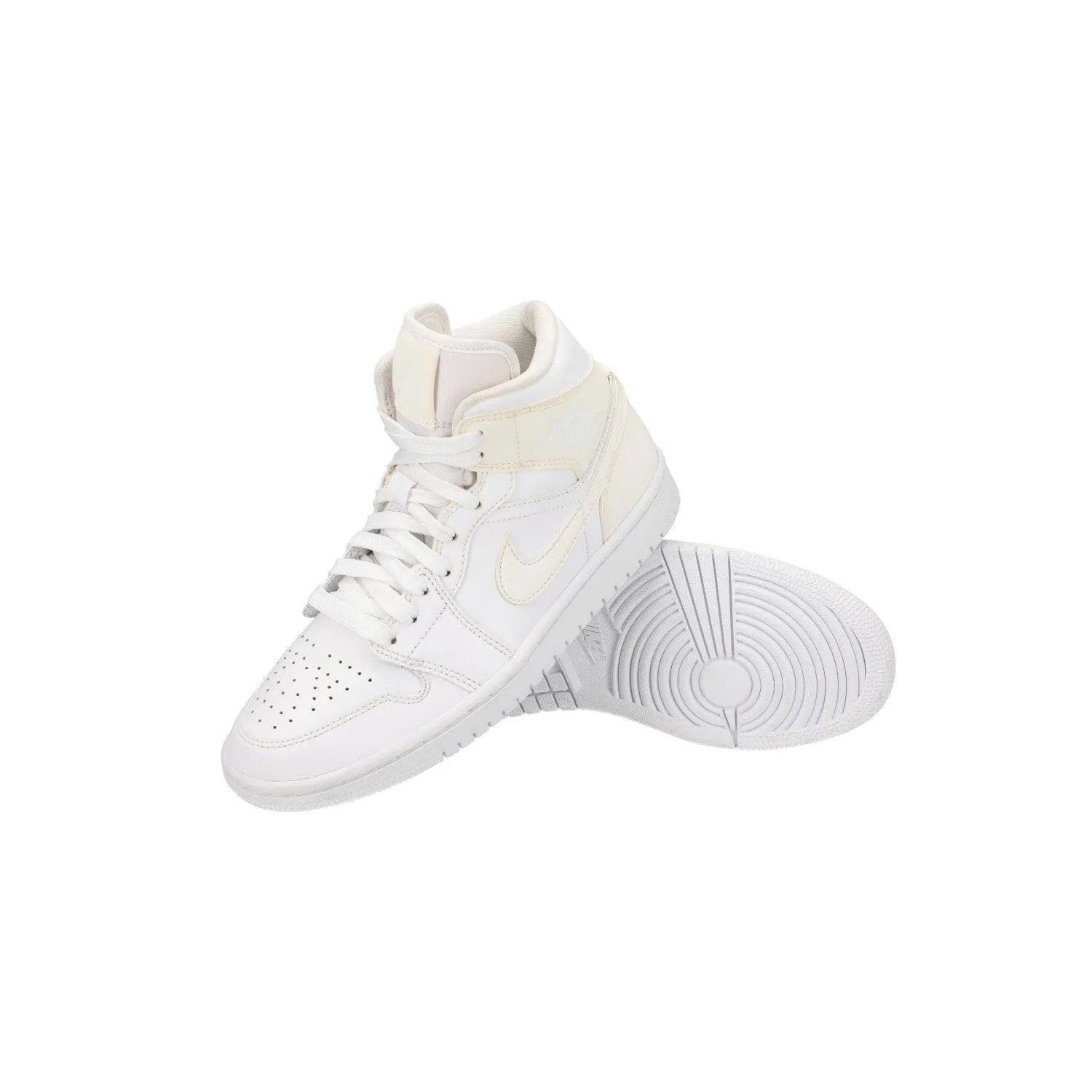Air Jordan 1 Sneakers Leather White Colour For Kids