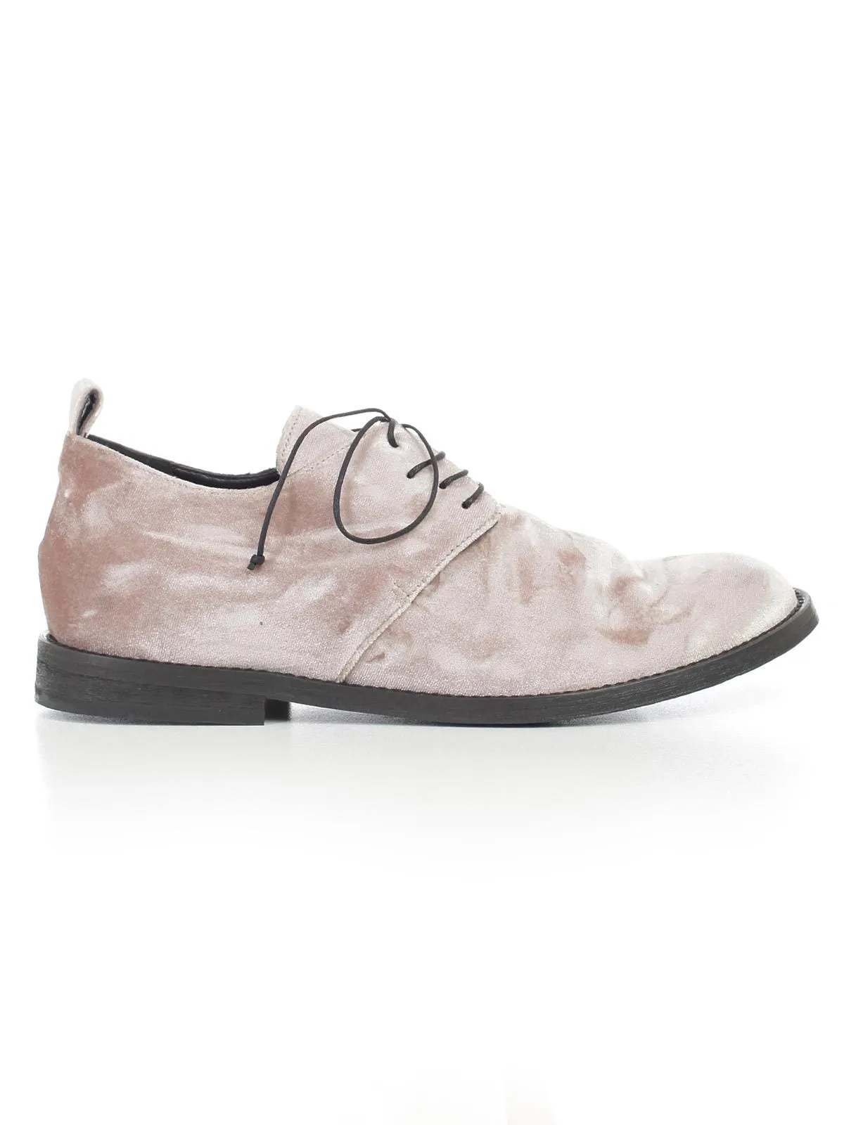 Ann Demeulemeester Velvet Lace-up Shoes