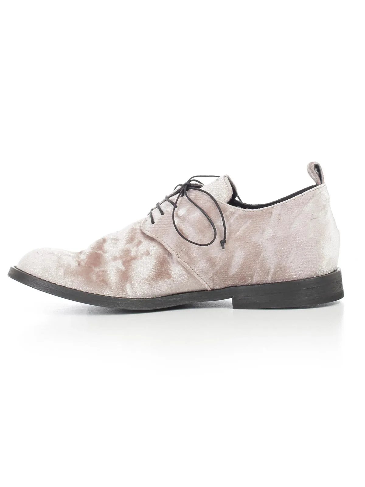 Ann Demeulemeester Velvet Lace-up Shoes