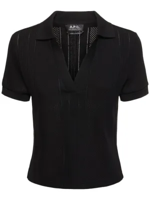 A.P.C.   Ophelia cotton polo top 