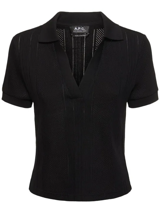 A.P.C.   Ophelia cotton polo top 