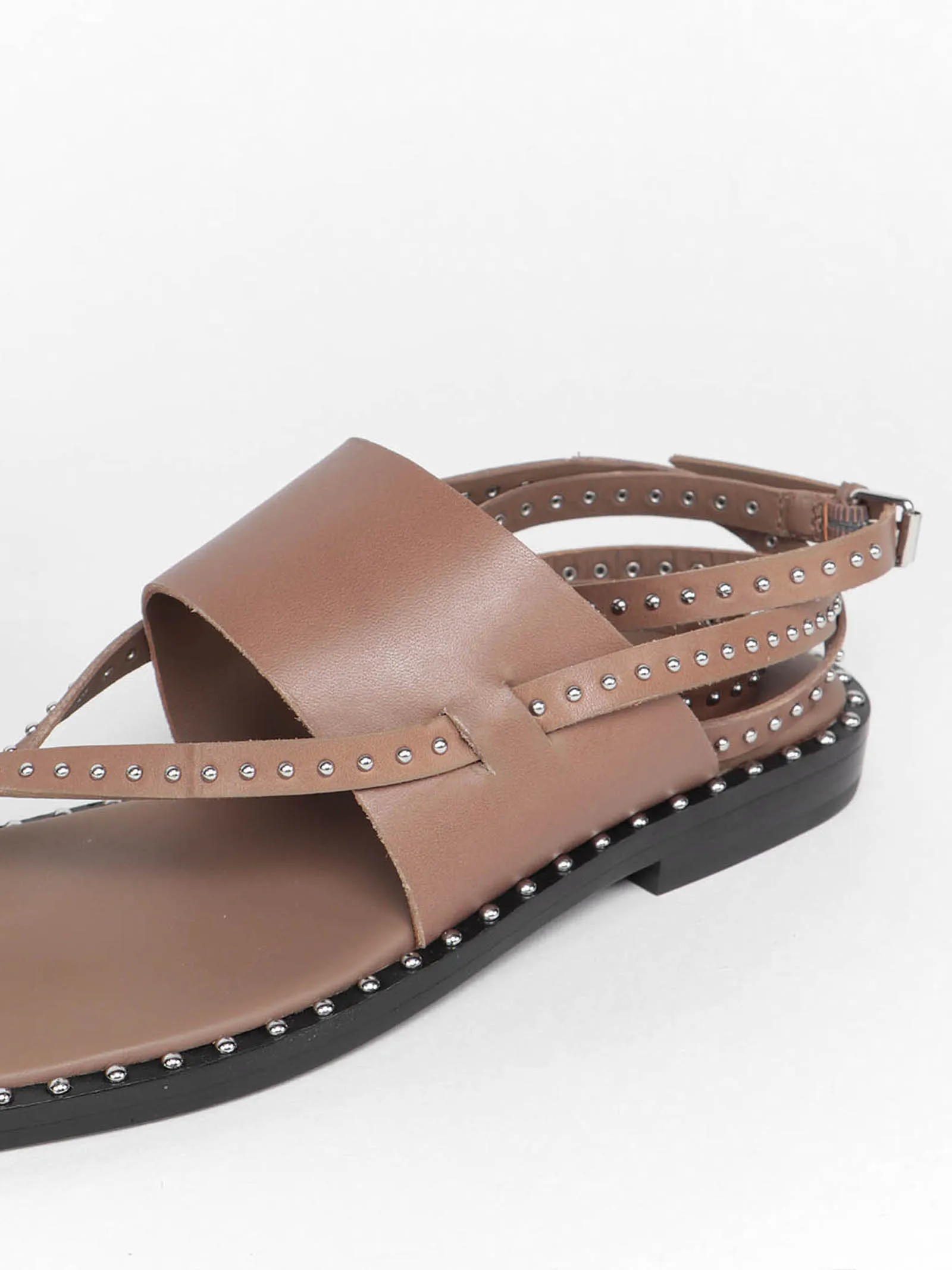 Ash Wrap-Around Studded Sandals
