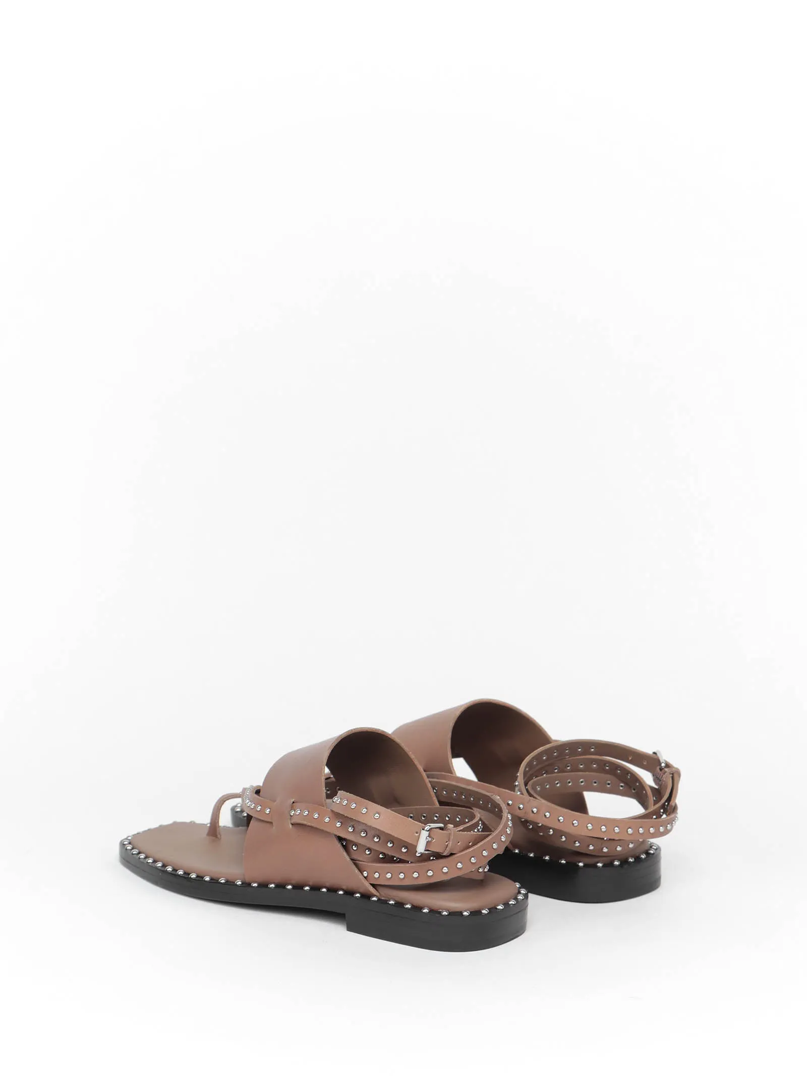 Ash Wrap-Around Studded Sandals