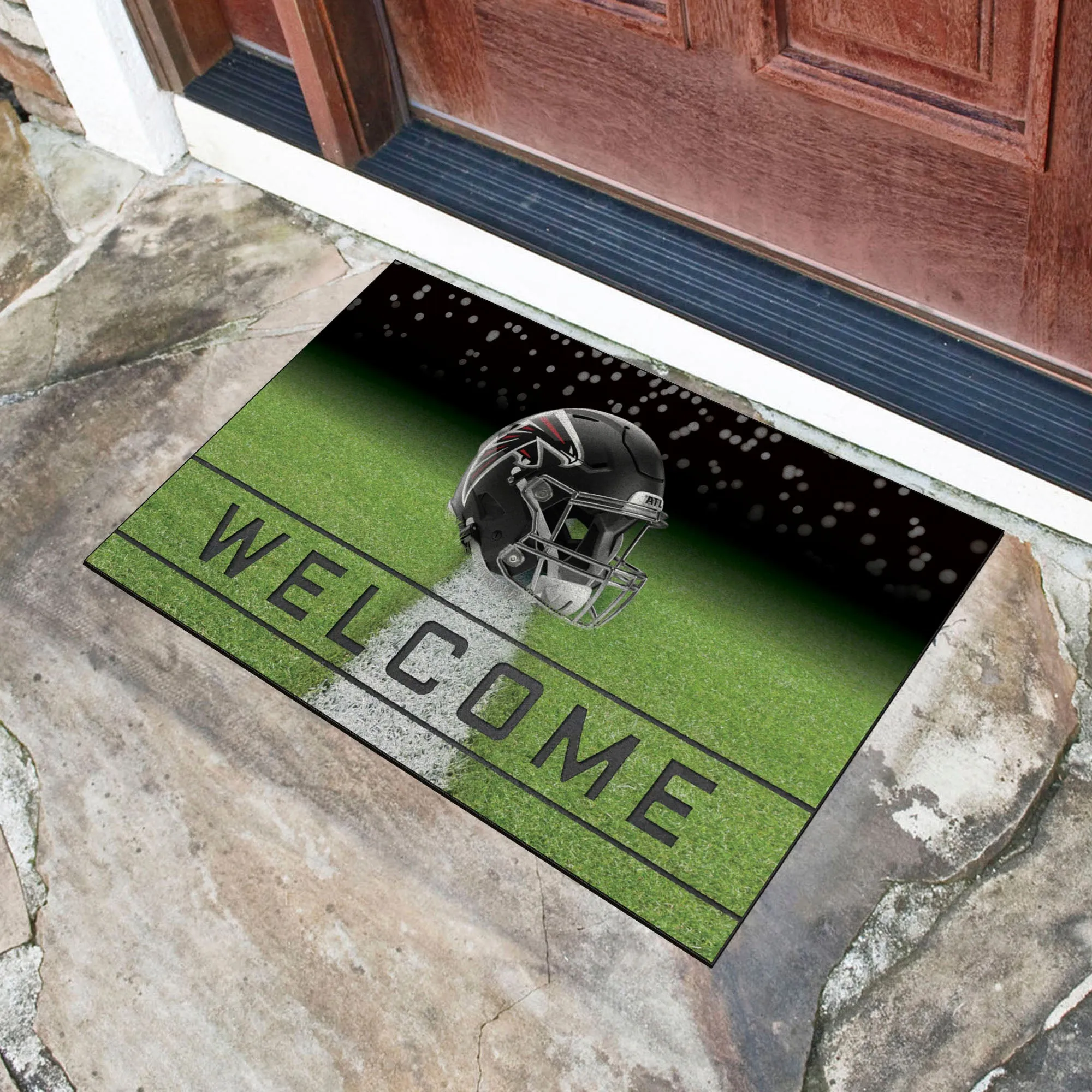Atlanta Falcons Rubber Door Mat - 18in. x 30in.