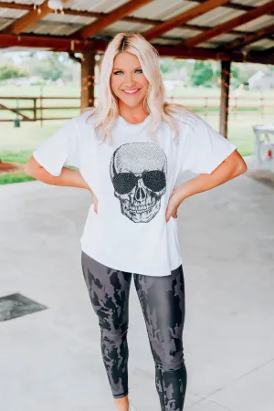 Aviator Studded Skull Top