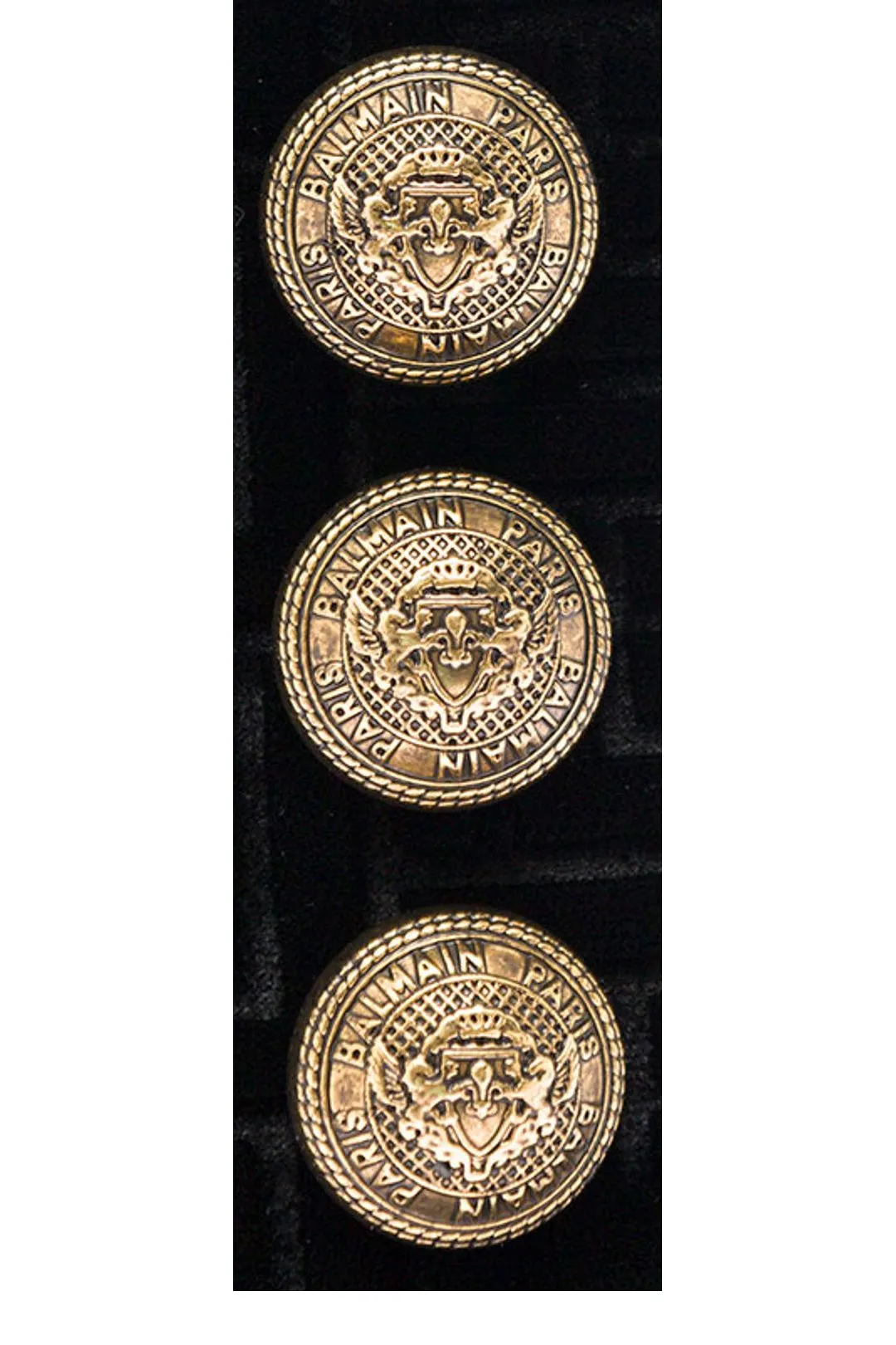 Balmain Button Embellished Velvet Boots
