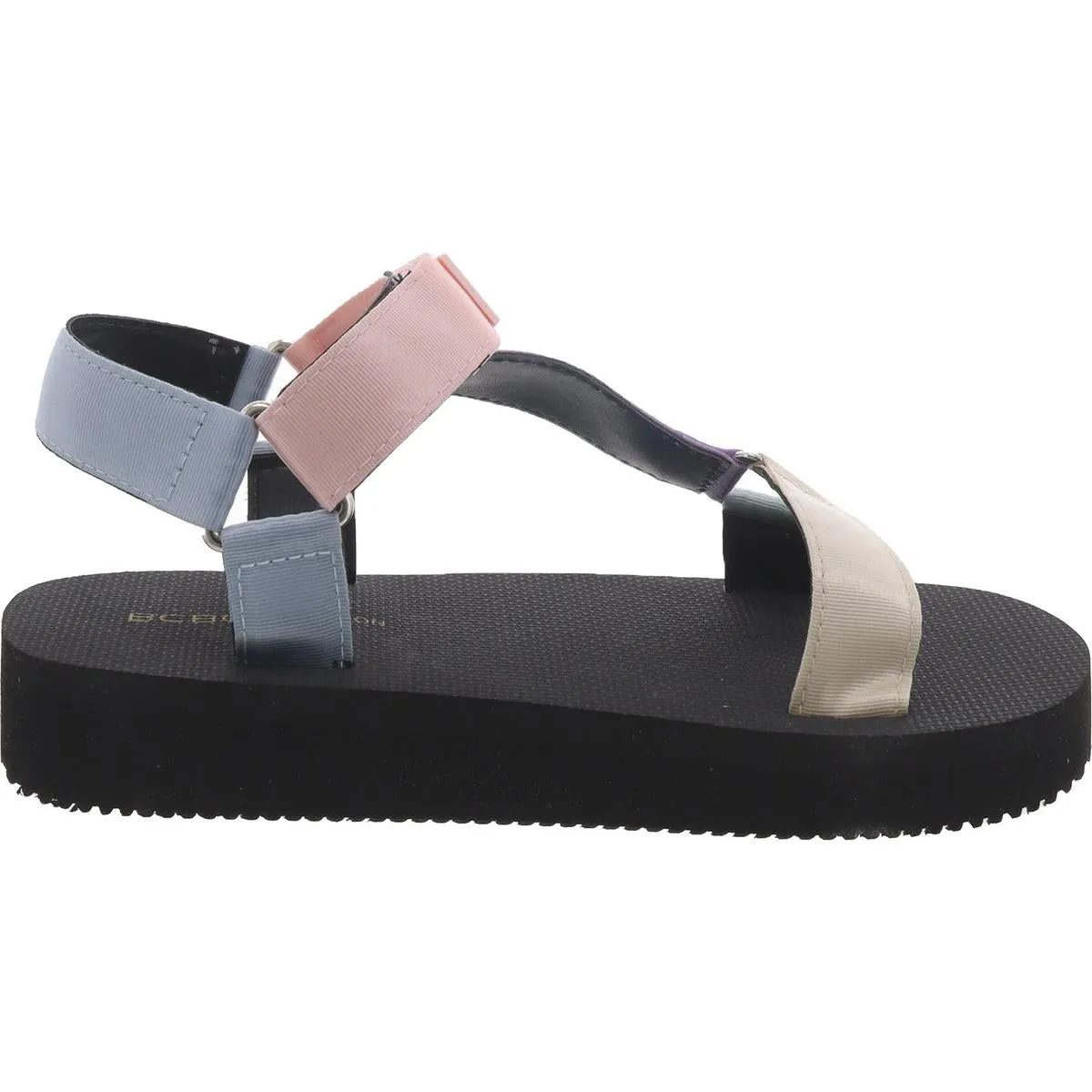 BCBGeneration Womens Parna-2 Studded Adjustable Flatform Sandals