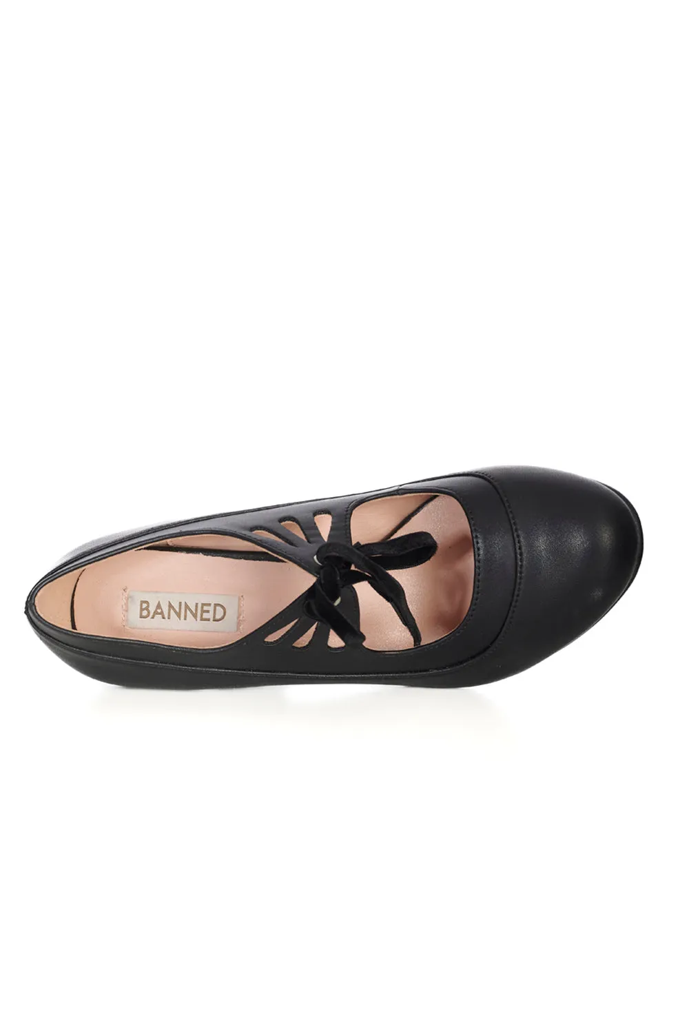Bertie Heels in Black by Banned Apparel