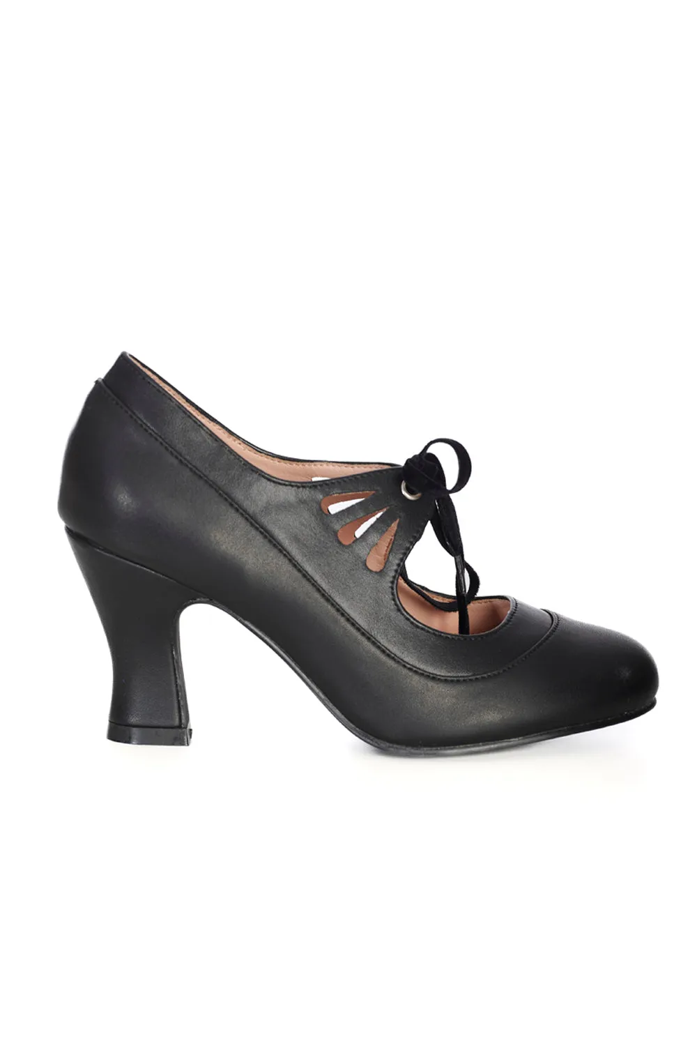 Bertie Heels in Black by Banned Apparel