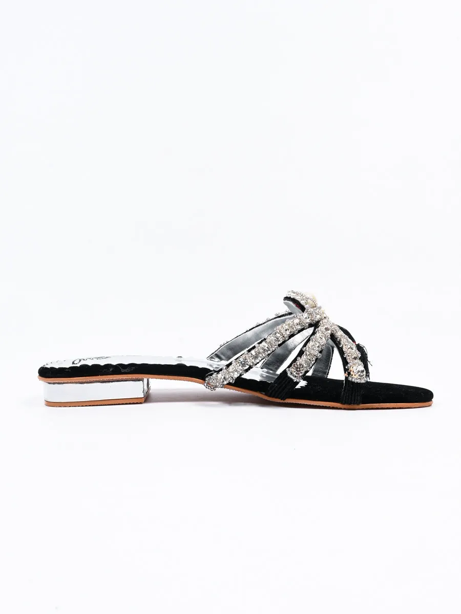 Black Formal Summer Slipper For Women’s