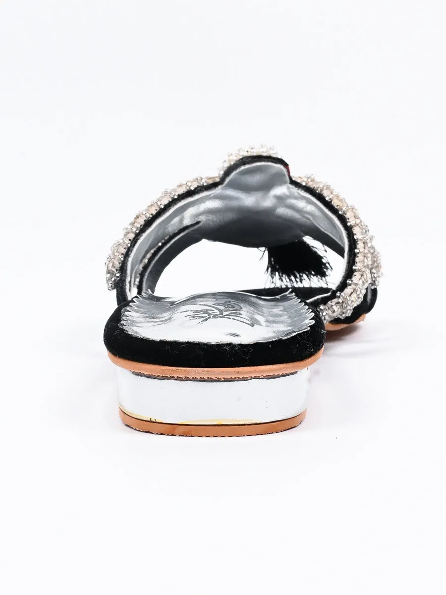 Black Formal Summer Slipper For Women’s