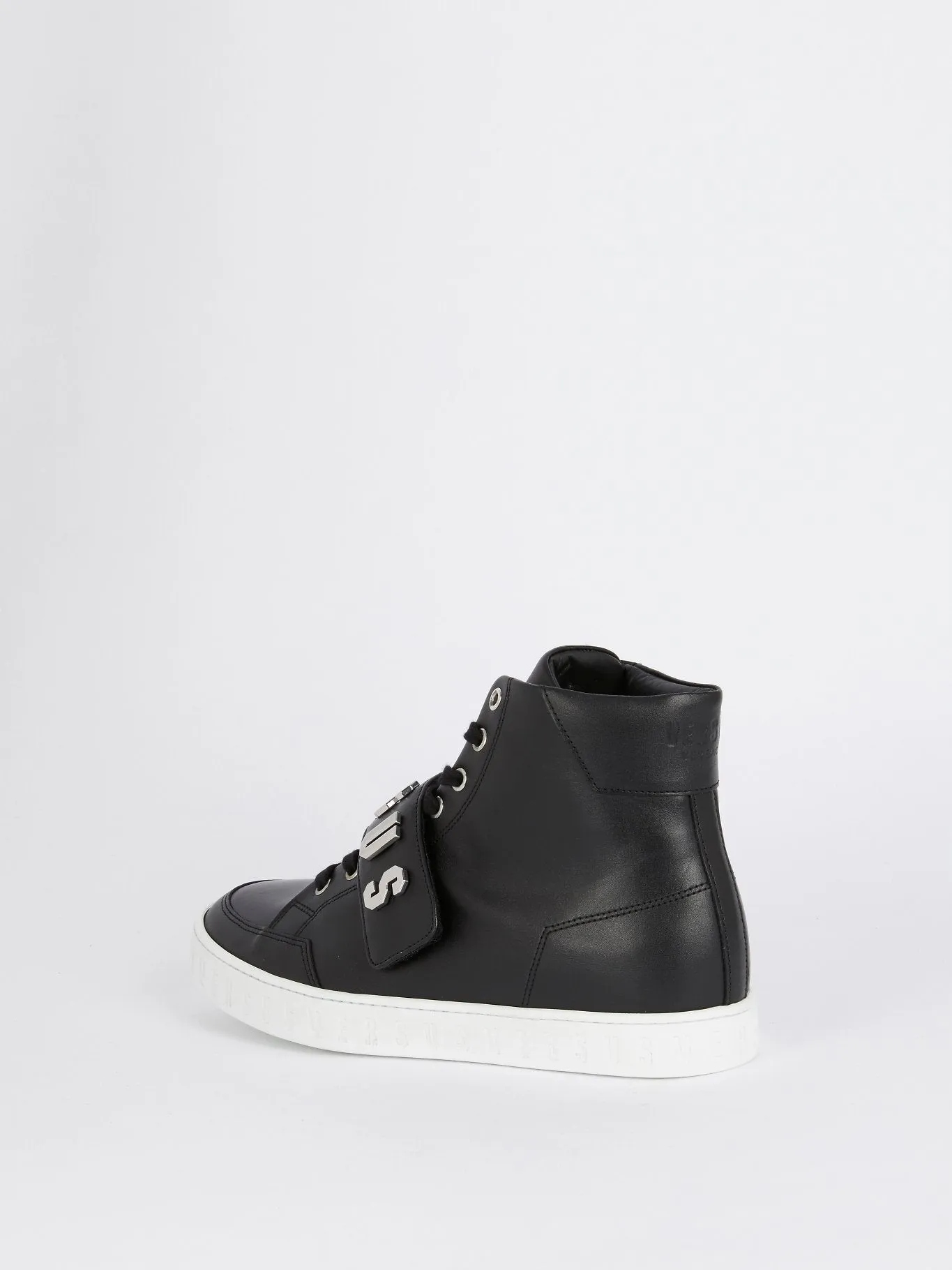 Black High Top Rubber Sole Sneakers