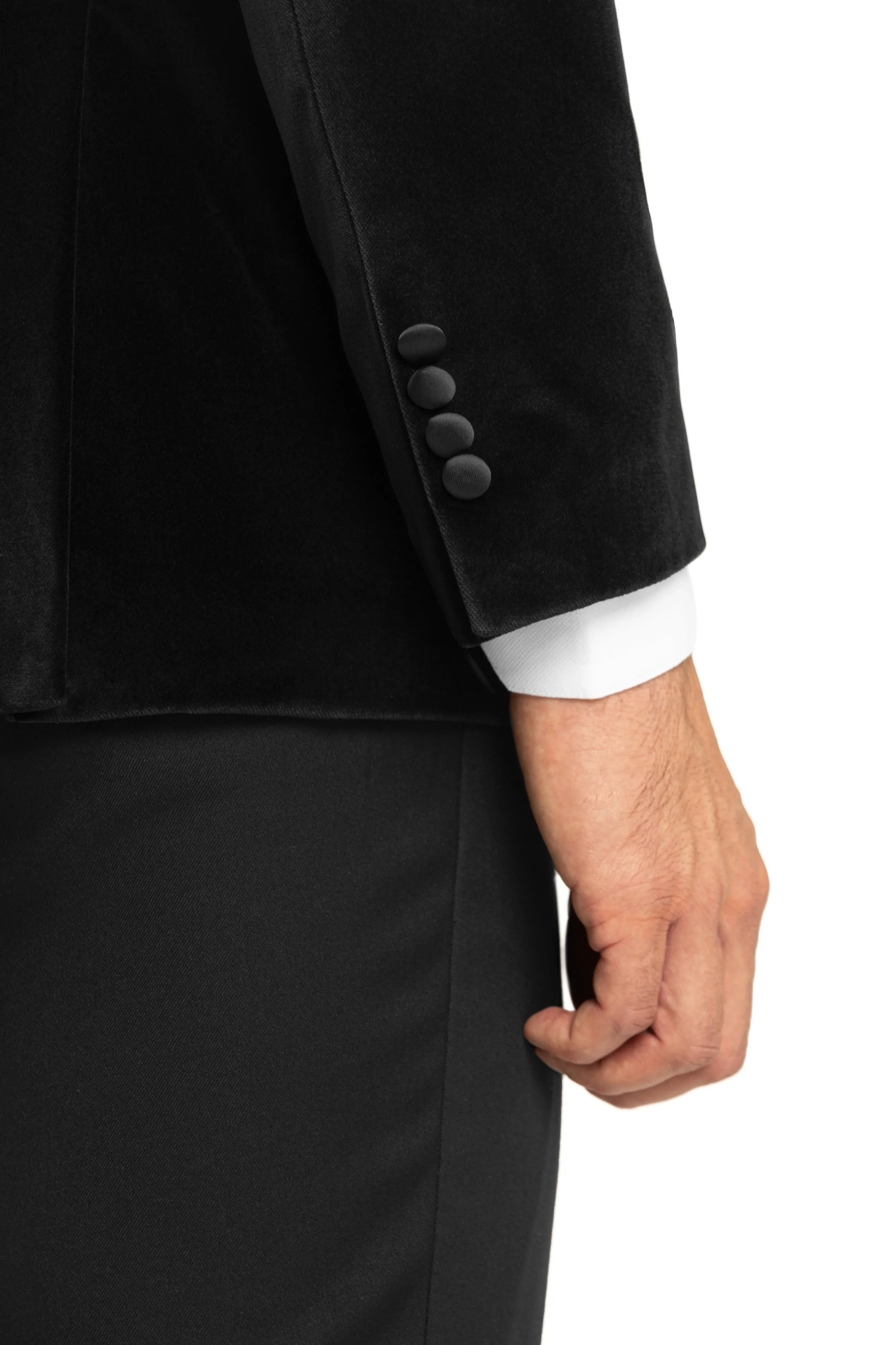 Black Velvet Shawl Lapel Tuxedo