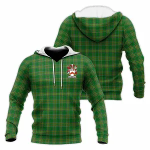 Bond Irish Clan Tartan Knitted Hoodie with Coat of Arms