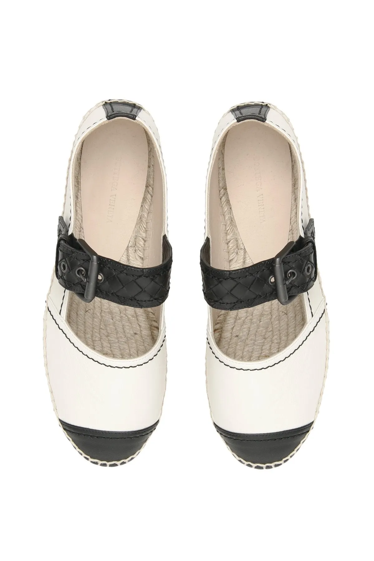 Bottega Veneta Contrasting Panelled Buckle Espadrilles