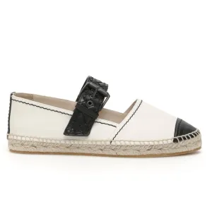 Bottega Veneta Contrasting Panelled Buckle Espadrilles