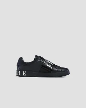 Brand Jacquard Panel Detailed Sneakers