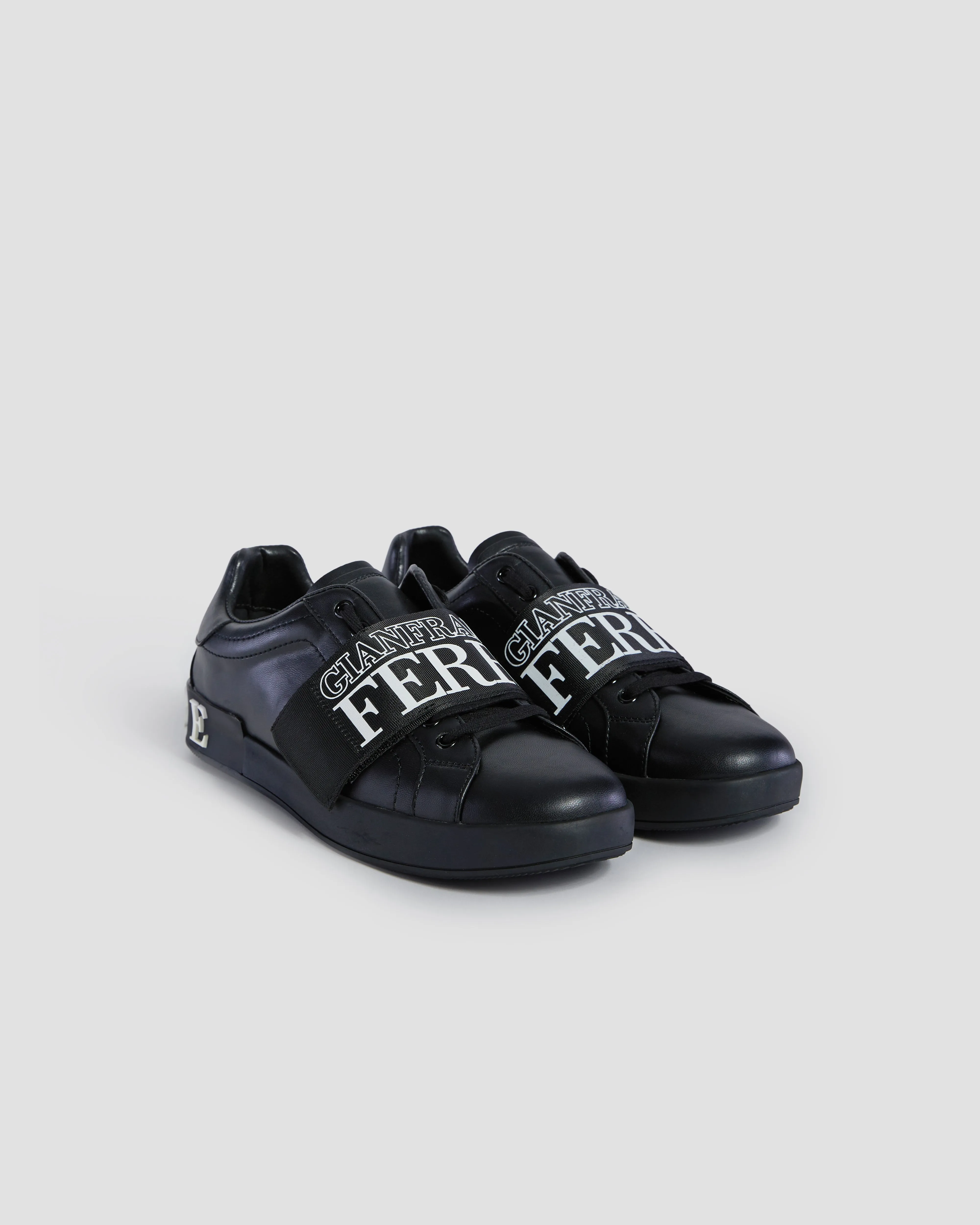 Brand Jacquard Panel Detailed Sneakers