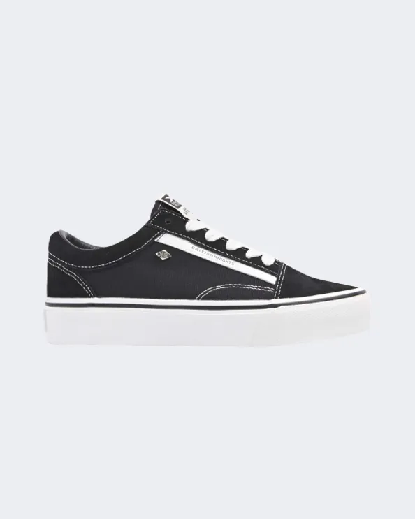 British Knight Mack Platform Women Lifestyle Shoes Black/White B48-3713-01