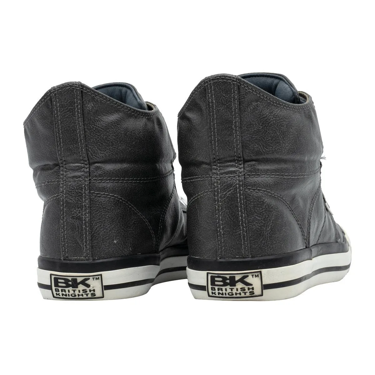 British Knights Roco Fold Over High-Top Sneakers Leather Grey Colour For Men