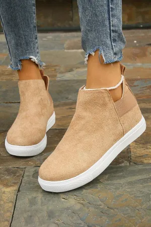 Camel High Top Slip-on Casual Sneakers | DROPSHIP