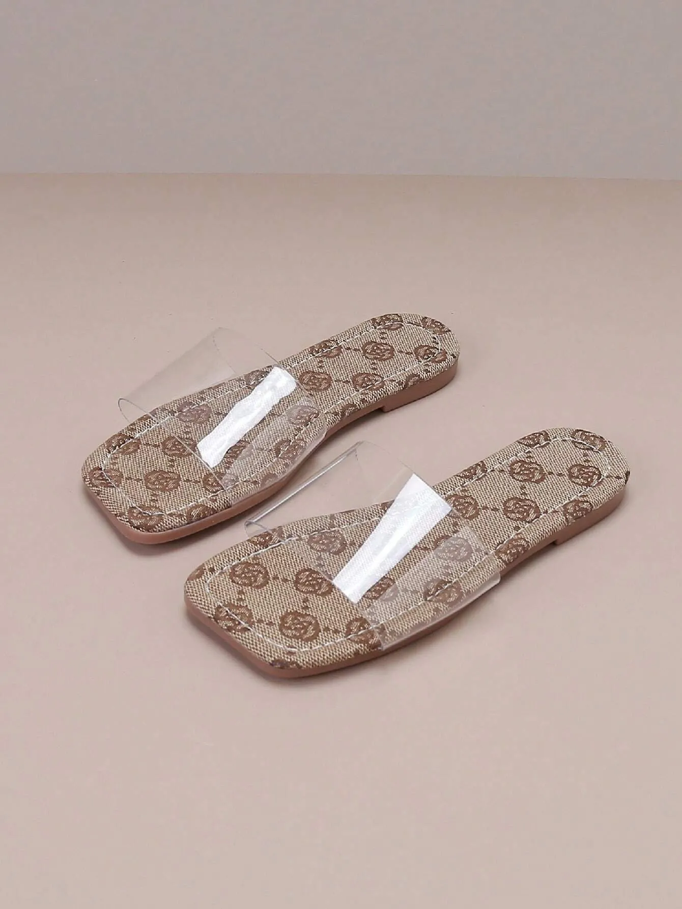 Children Fashionable Macaron Colored Rendered Casual Toe Ring Transparent Soft Leather Sandals