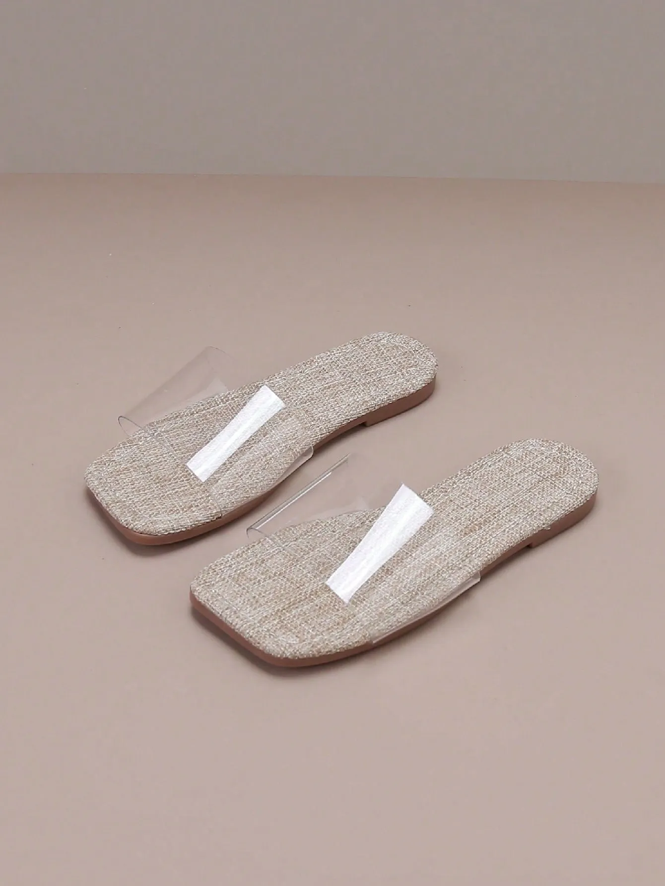 Children Fashionable Macaron Colored Rendered Casual Toe Ring Transparent Soft Leather Sandals