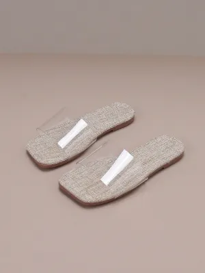 Children Fashionable Macaron Colored Rendered Casual Toe Ring Transparent Soft Leather Sandals