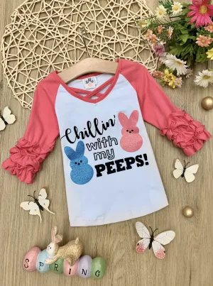 Chilling With My Peeps Raglan Top