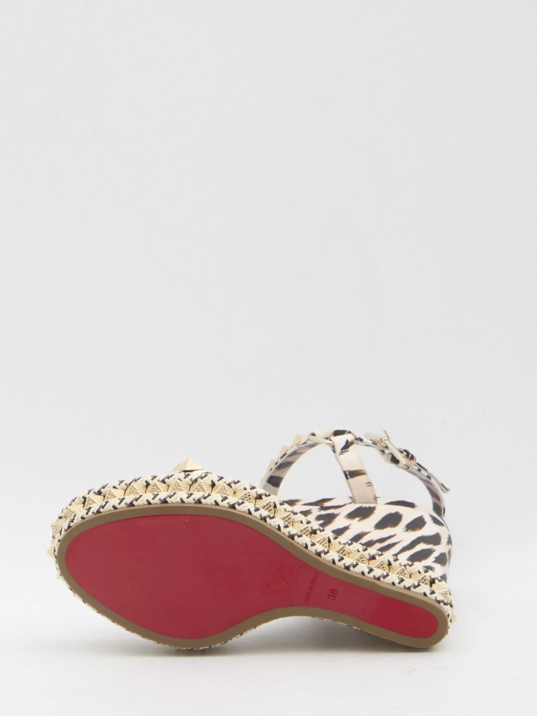 Christian Louboutin Pyraclou 110 Wedge Sandals