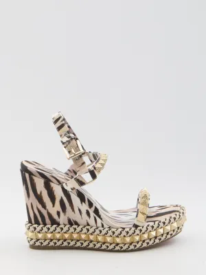 Christian Louboutin Pyraclou 110 Wedge Sandals
