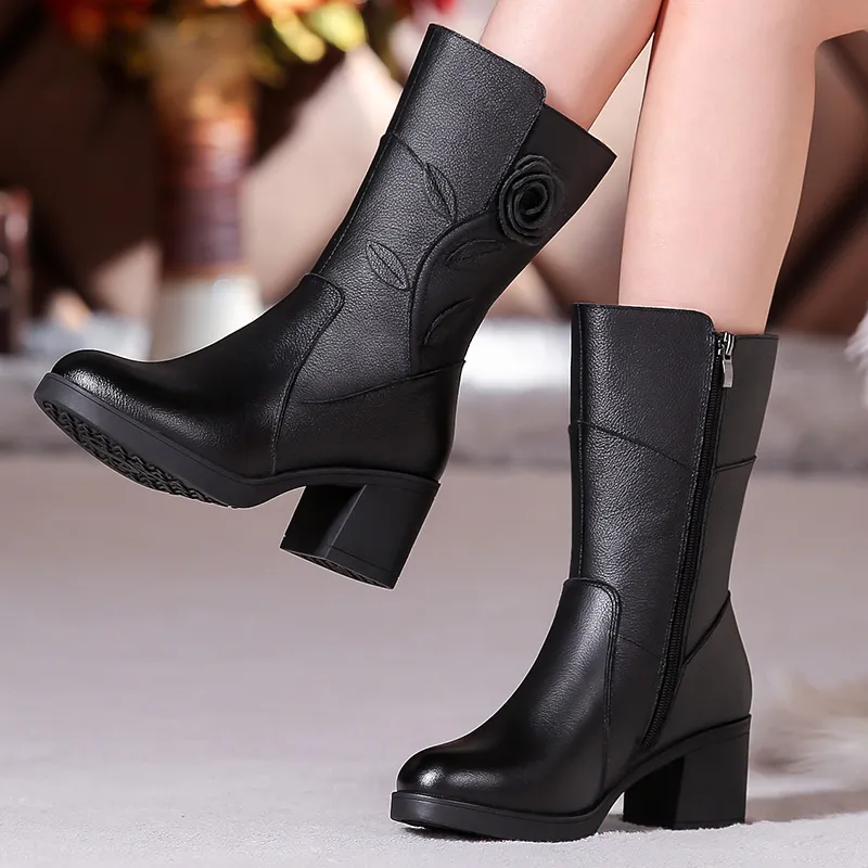(🎄Christmas pre-sale)Pure leather velvet comfortable & versatile boots
