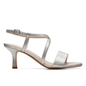 Clarks Amali Buckle Silver Metallic