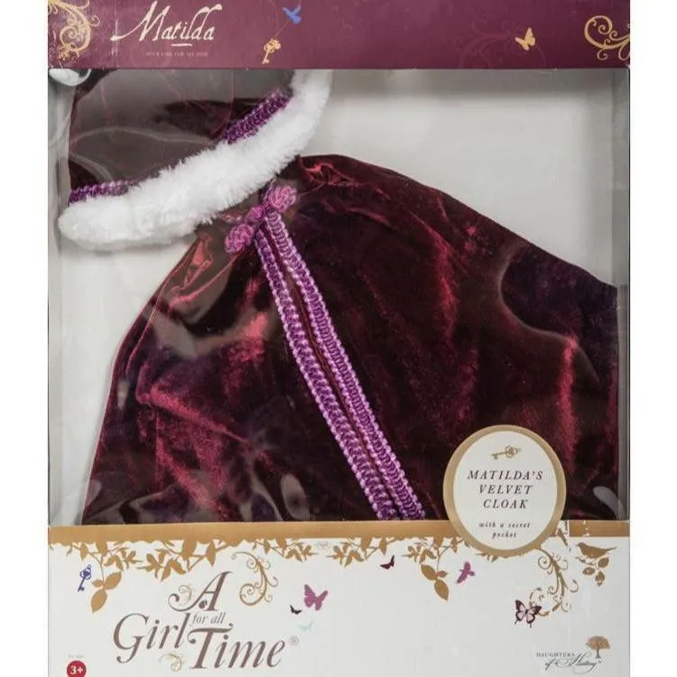 Clearance - Matilda's Velvet Cloak A Girl for All Time 16 inch doll clothes
