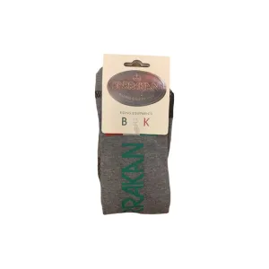 COTTON HIGH SOCKS COL.GREY