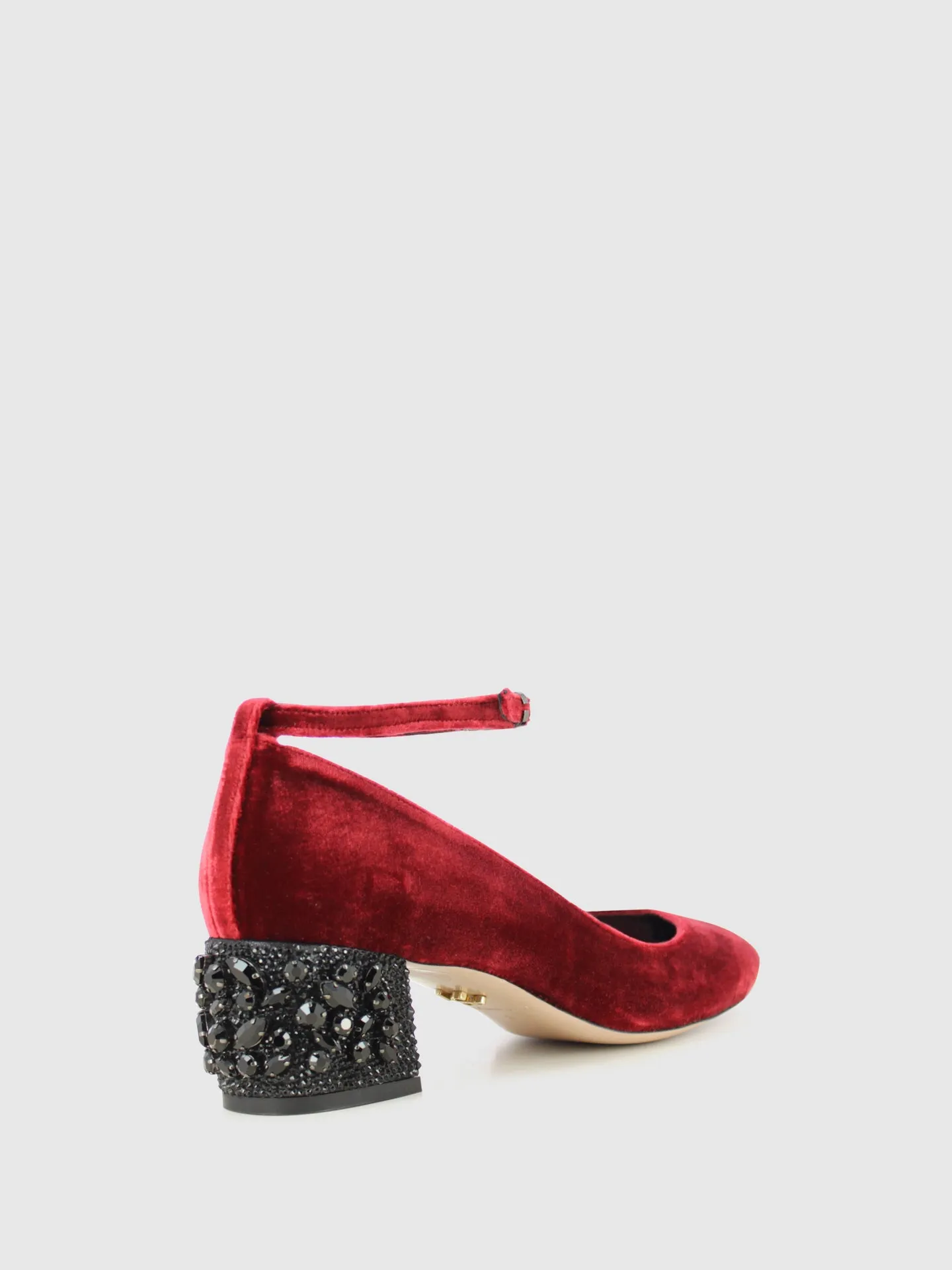 DarkRed Ankle Strap Shoes
