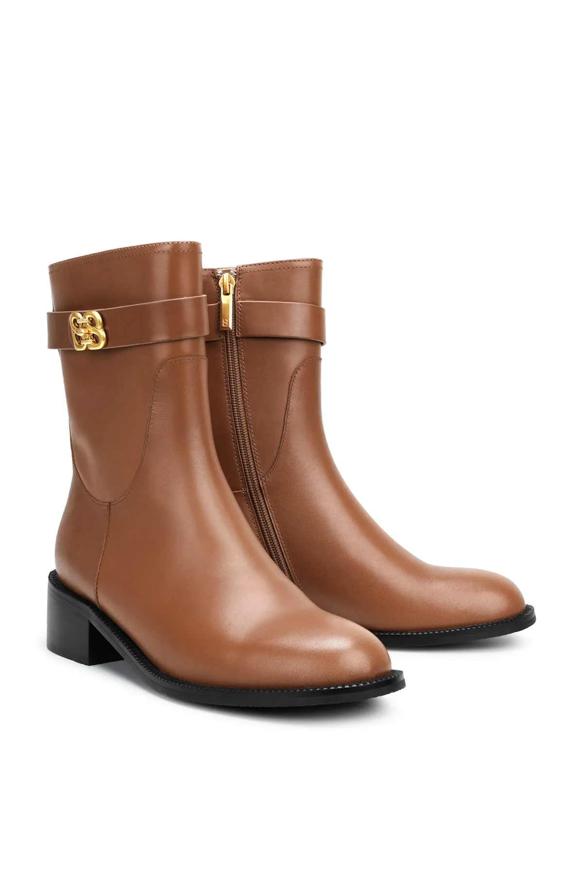Deux Ankle Boots - Brown