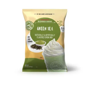 Dragonfly Green Tea Blended Crème Beverage Mix - 5 x 3.5lb Bags