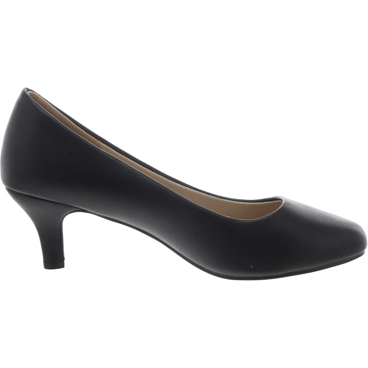 Dream Pairs Womens Luvly Padded Insole Slip On Kitten Heels
