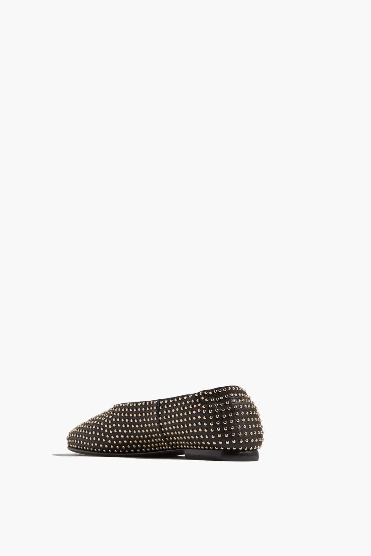 Eden Studded Flat in Black Gold